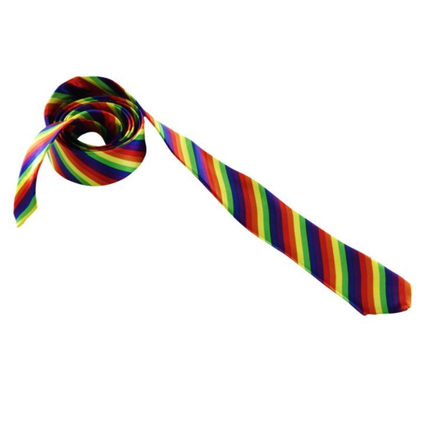Pride-Krawatte in Regenbogenfarben