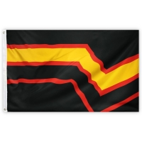 PRIDE-Flagge I Rubber-Fetish I Heavy-Edition I 90 x 150-cm