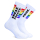 SNEAKFREAXX - Socken I PRIDE-Edition I weiß I regenbogenfarben