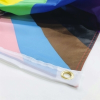 PRIDE-Flagge I Progress-Regenbogen I 90 x 150-cm