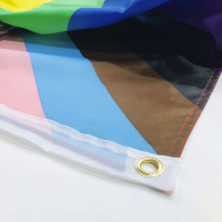 Progress Pride-Regenbogen Flagge I 90 x 150-cm