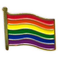 Premium Pin - Regenbogen Pride-Flagge I gold
