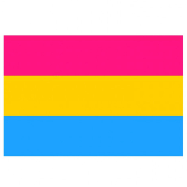 Aufkleber-Sticker - Pansexuell Pride-Flagge I 5 x 7,6-cm