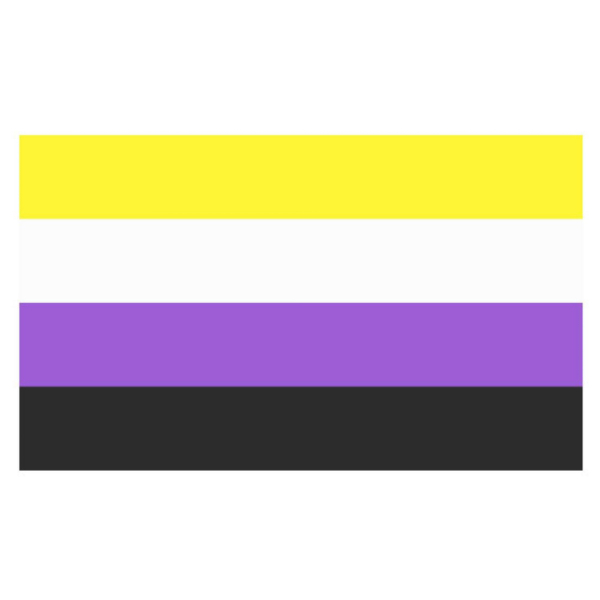 Aufkleber-Sticker - Non-Binary Pride-Flagge I 5 x 7,6-cm