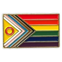 PRIDE - Premium Pin I Progress-Intersex-Regenbogen-Flagge...