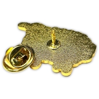 PRIDE - Premium Pin I Regenbogen-Schaf I gold