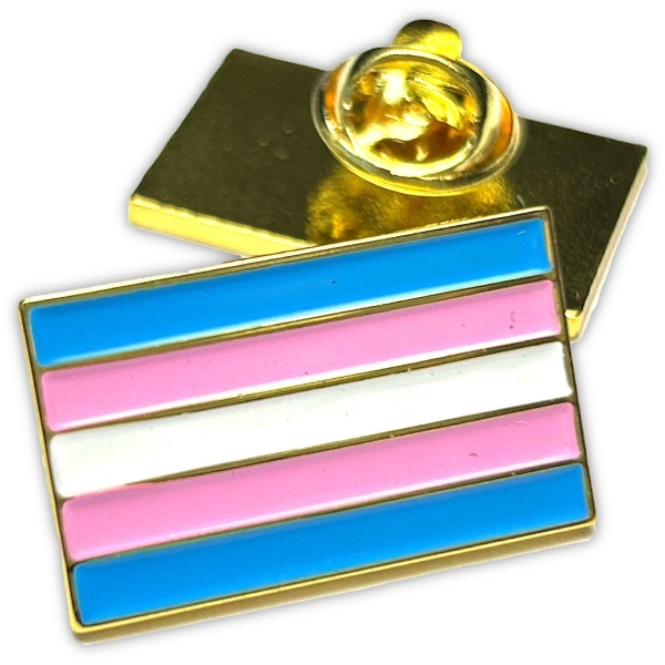 PRIDE - Premium Pin I Transsexuell-Flagge I gold