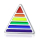 Ohr-Stecker - Regenbogen-Dreieck I silber