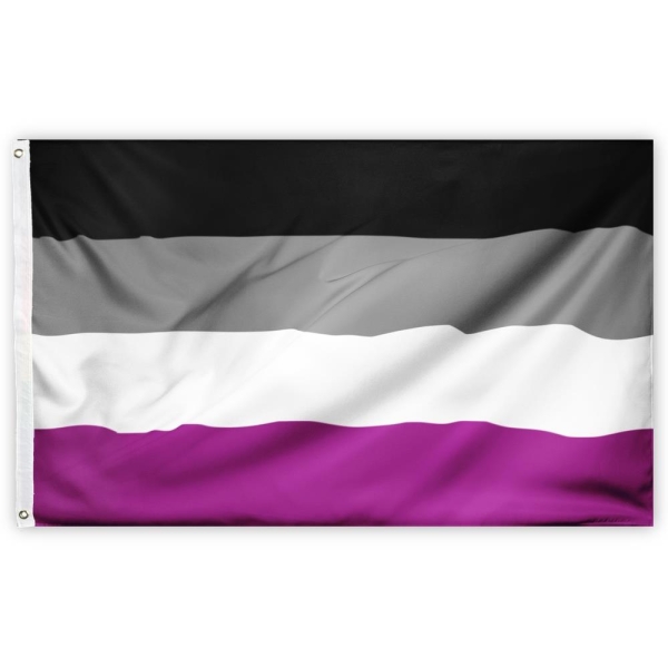 PRIDE-Flagge I Asexuell I Ace I 90 x 150-cm