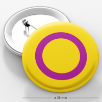 PRIDE-Button I 3er-Pack I Intersexuell-Flagge I ø...