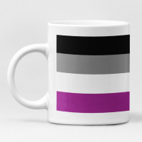 PRIDE-Tasse I Asexuell-Flagge