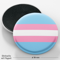 PRIDE-Magnet I Transgender-Flagge I ø 38-mm
