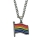 PRIDE Halskette I Regenbogen-Flagge I silber