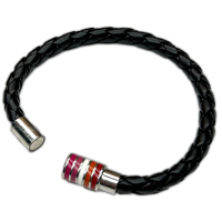 PRIDE - Armband mit Magnetverschluss I Lesbisch I schwarz