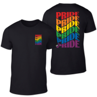 PRIDE-KIOSK - T-Shirt I Retro-Pride I Back-Print I schwarz I