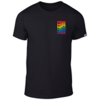 PRIDE-KIOSK - T-Shirt I Retro-Pride I Back-Print I schwarz I