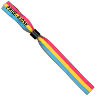 PRIDE - Stoff-Armband mit Einwegverschluss I Pansexuell I...